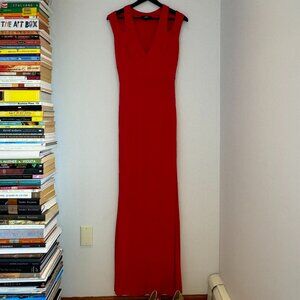 SOLD! ABS by Allen Schwartz Long Evening Gown hot pink size S